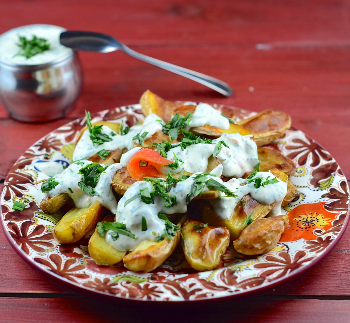 Fingerling Potatoes with Creamy Tarragon Sauce Jamie Geller