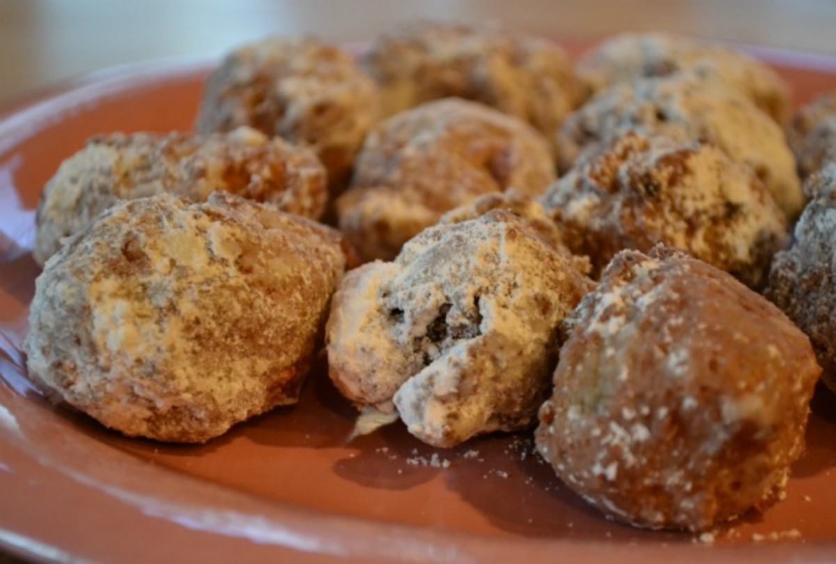 Eggnog Cranberry Rice Fritters Fried Dessert Jamie Geller