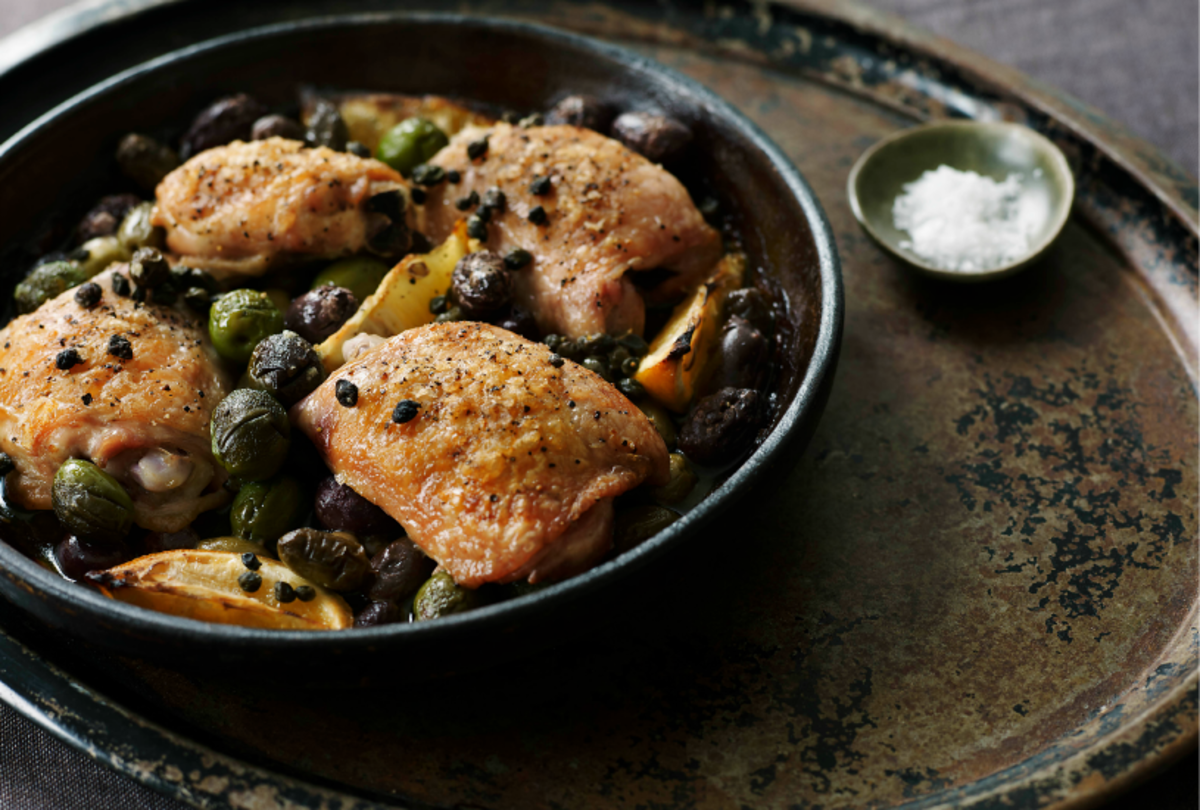 Chicken with Olives & Capers Jamie Geller