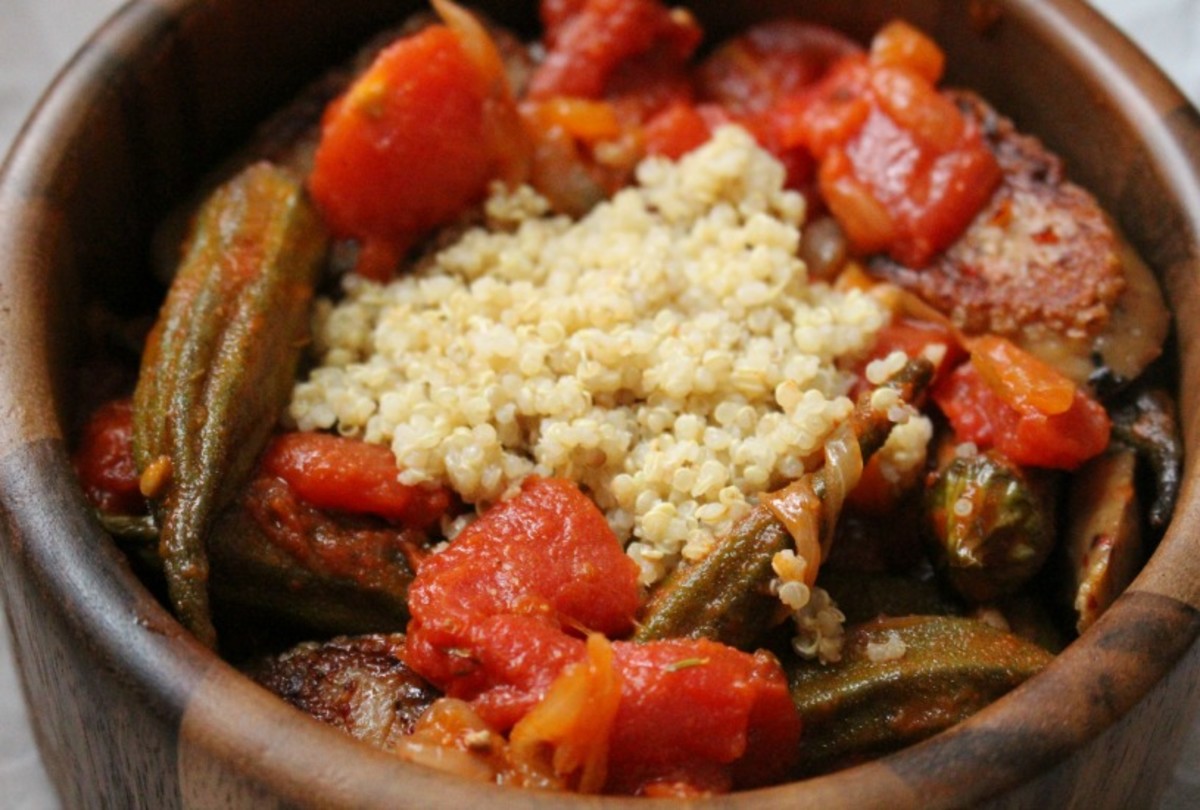 Spicy Turkey Sausage Okra Gumbo Jamie Geller