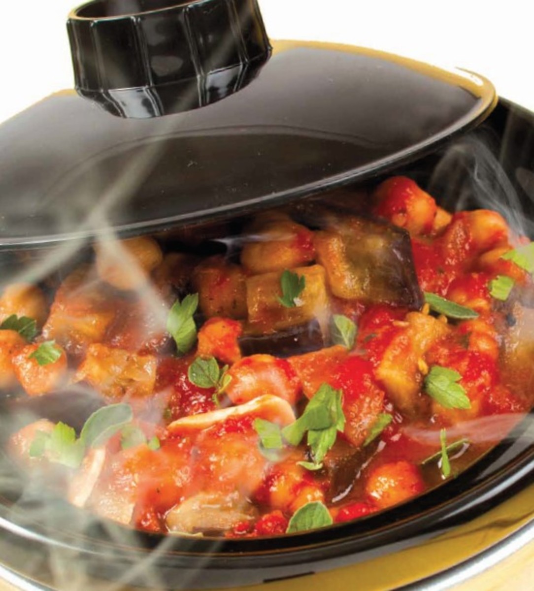 Tuscan Eggplant, Tomato & Chickpea Stew Jamie Geller