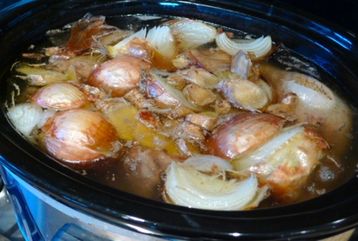 Slow Cooker Ginger Chicken Broth Jamie Geller