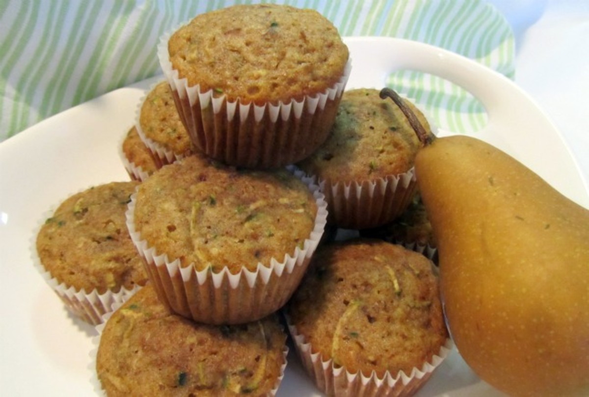Pear and Zucchini Muffins Jamie Geller