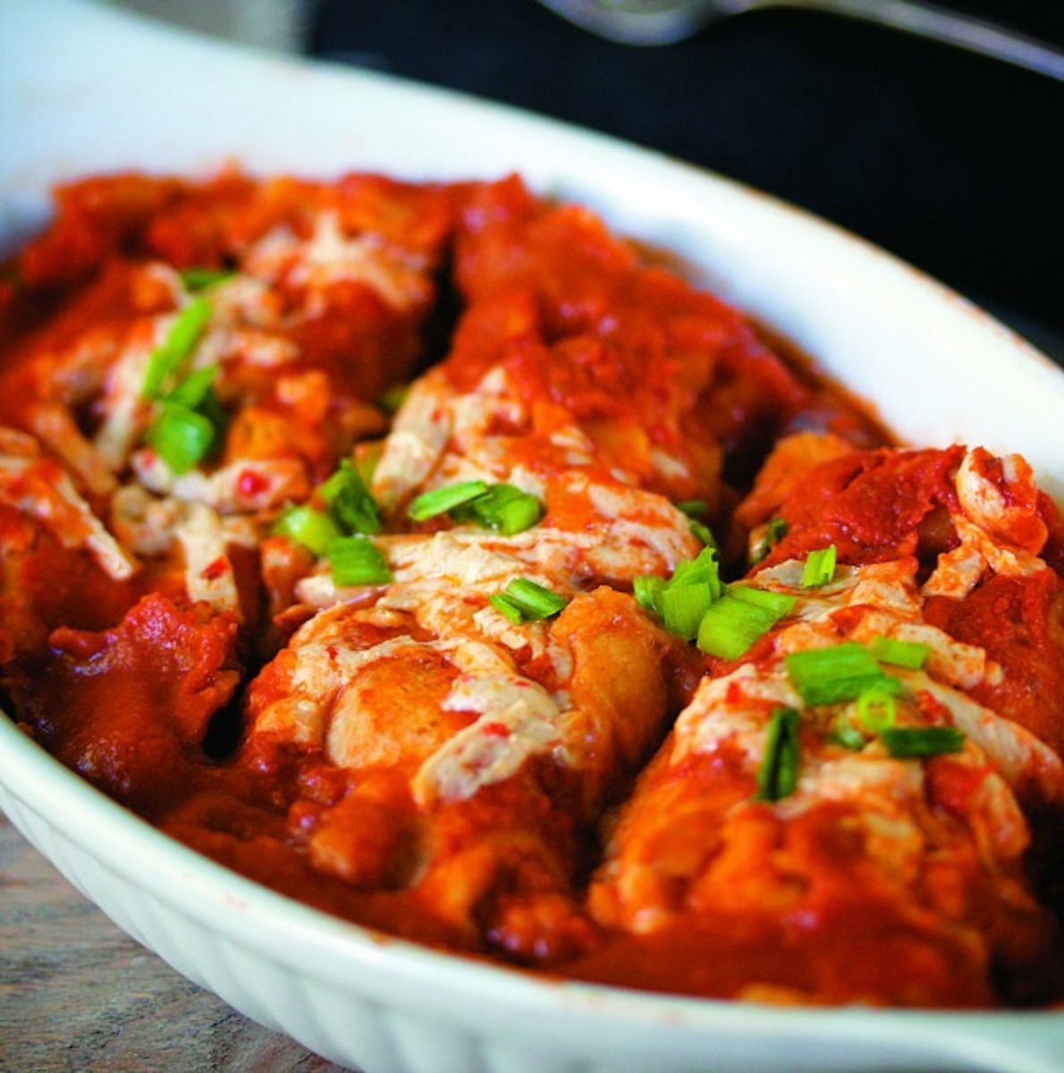 Black Bean, Potato & Cheese Enchiladas Jamie Geller