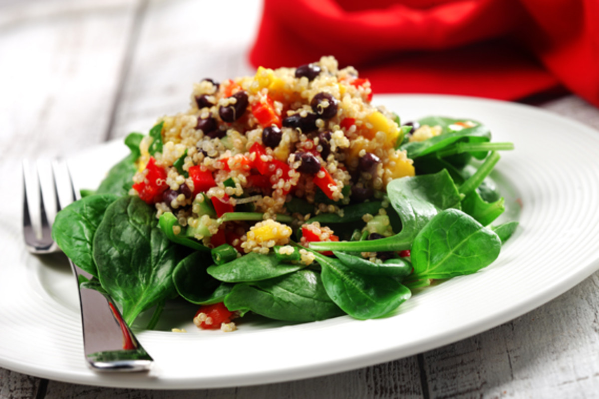 Quinoa, Black Bean & Mango Salad Jamie Geller
