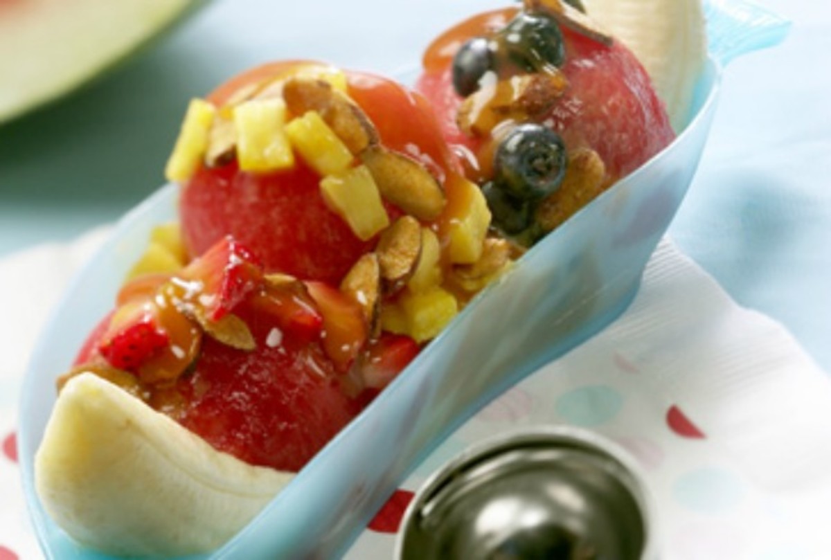 Watermelon Banana Split Jamie Geller