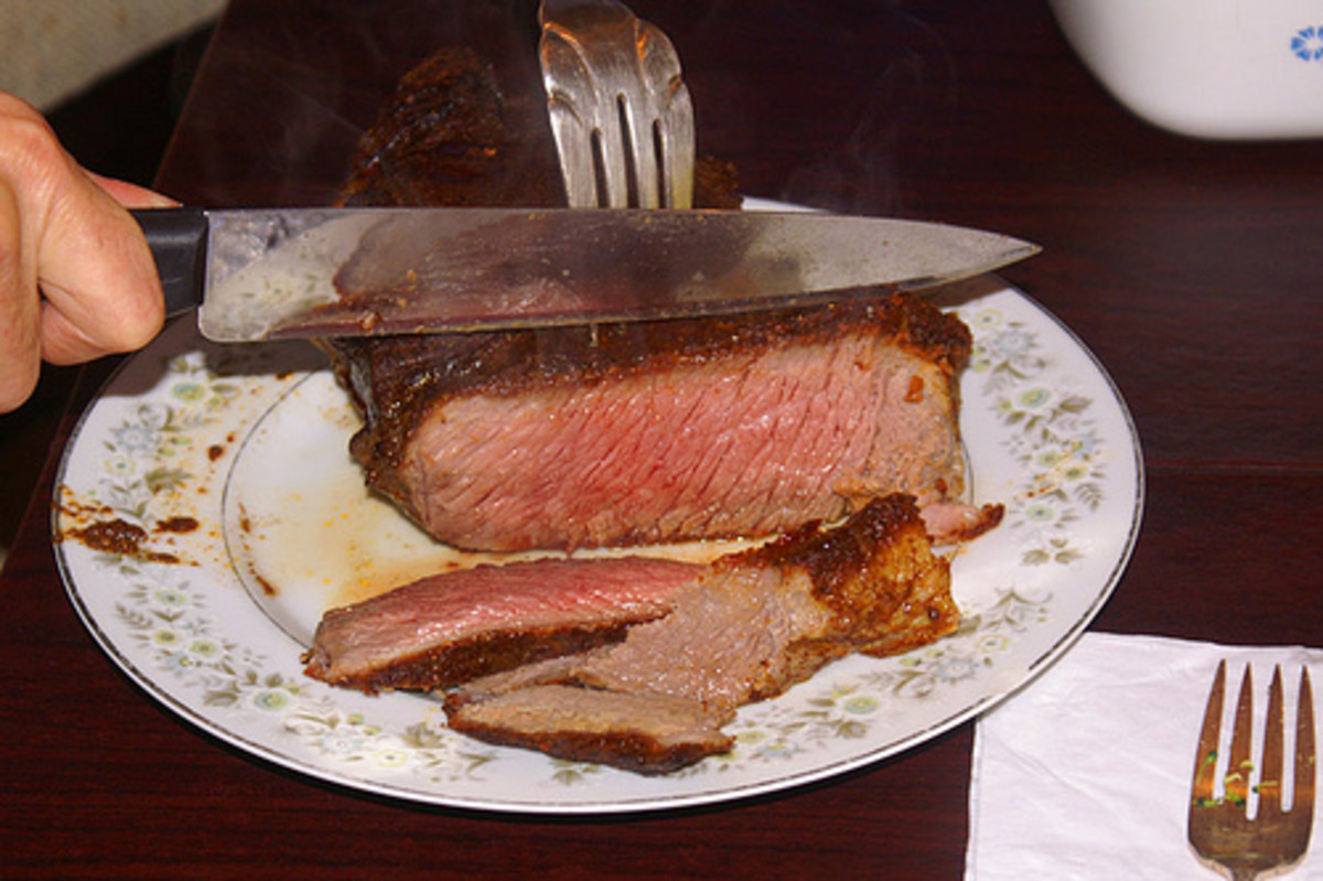 Fried and Baked London Broil - Jamie Geller