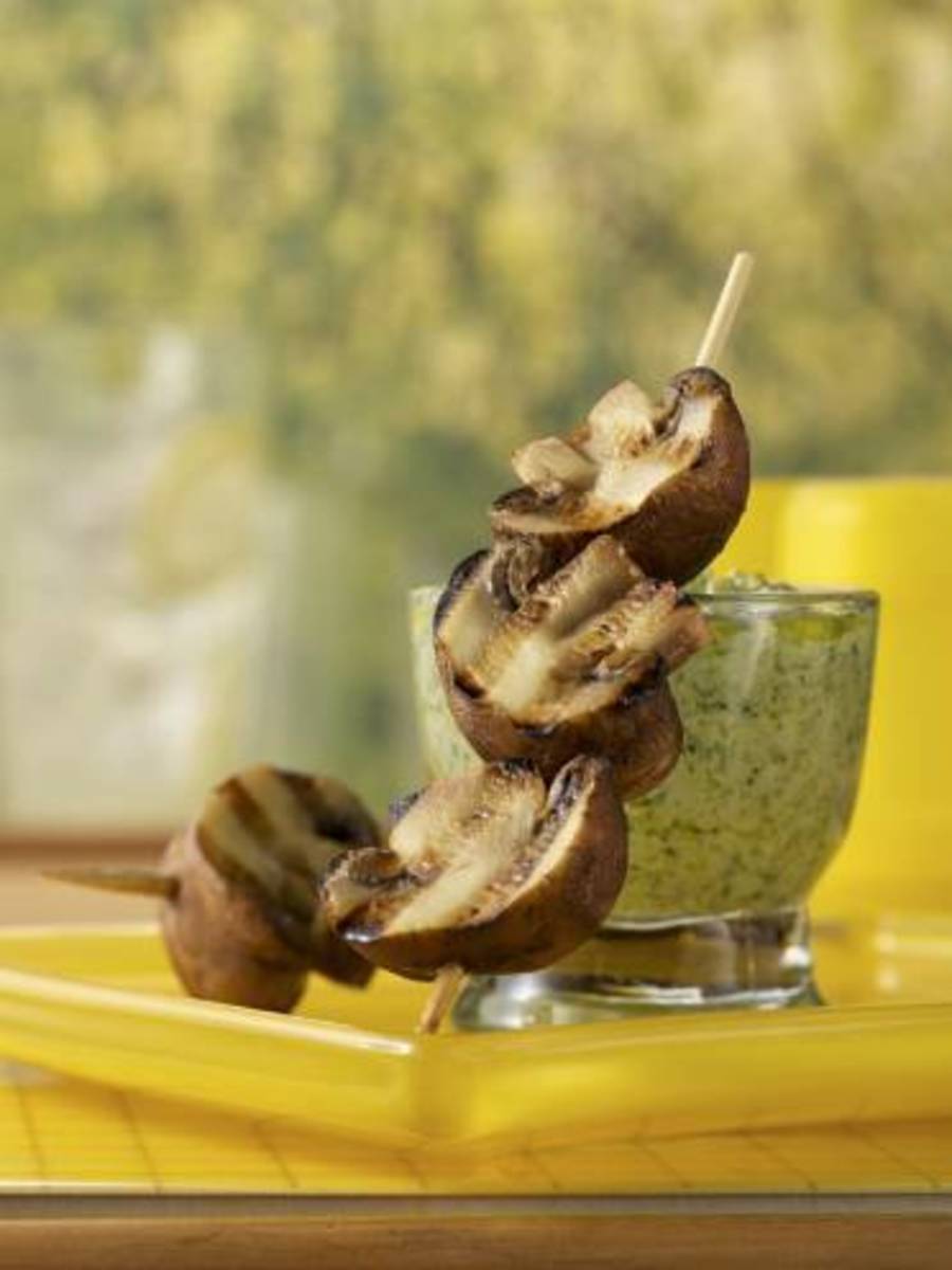 Mushroom Chips and Dip Jamie Geller