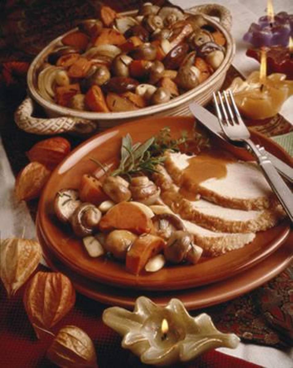 Roasted Mushrooms with Winter Vegetables Jamie Geller