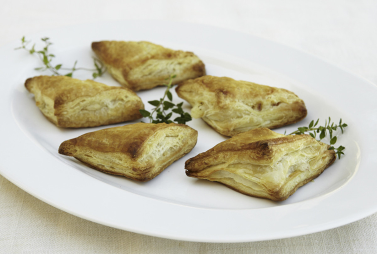 Potato and Goat Cheese Triangles Jamie Geller