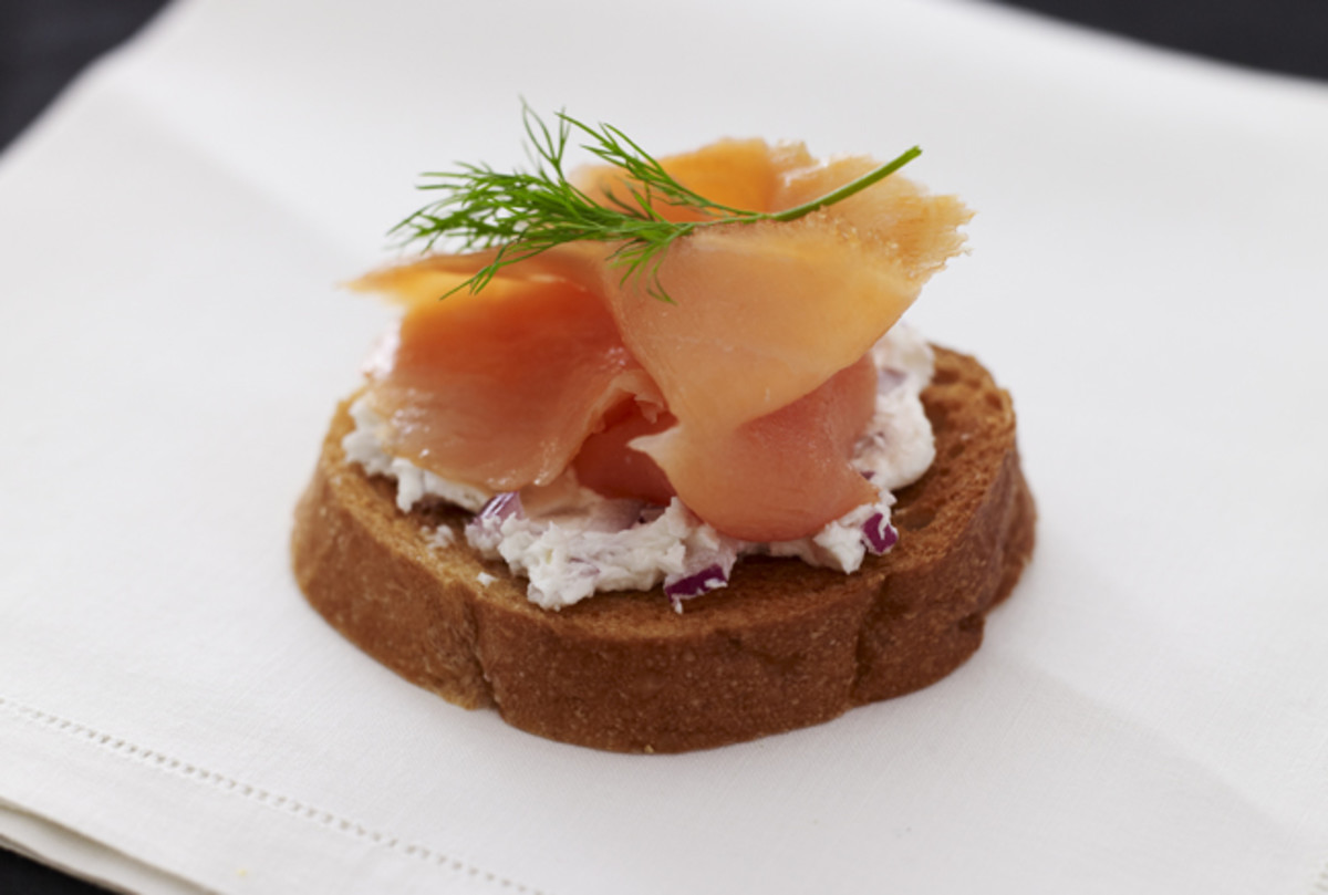 Smoked Salmon and Goat Cheese Bruschetta Jamie Geller