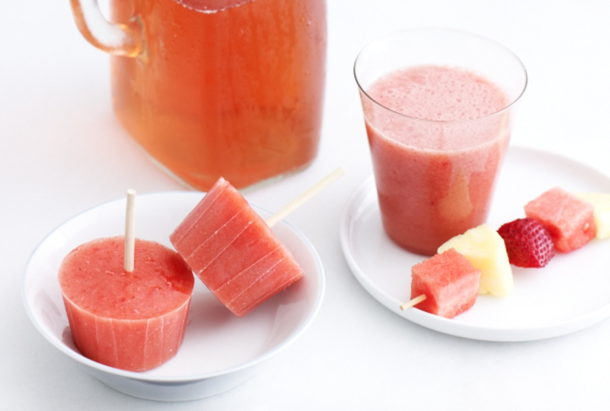 Strawberry and Watermelon Smoothies and Popsicles Jamie Geller