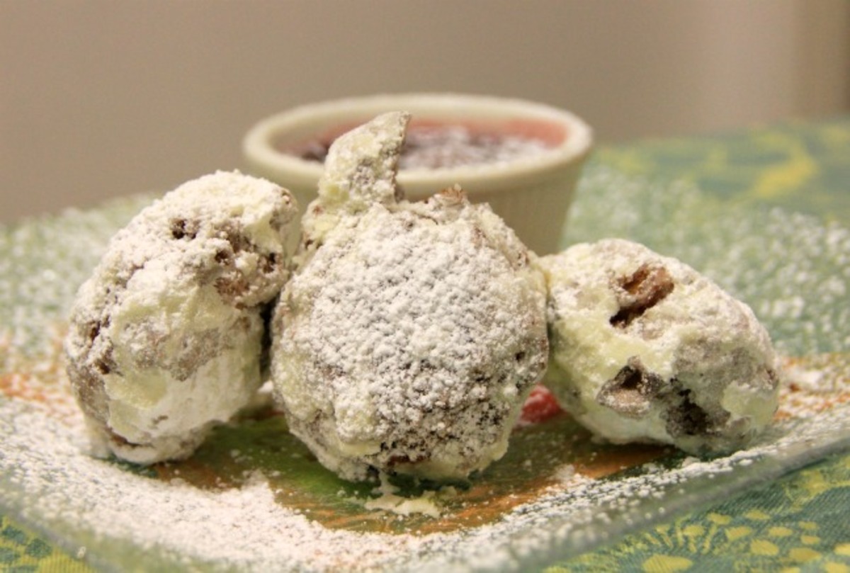 Pistachio Apple Cake Doughnuts with a Cherry Jus Jamie Geller