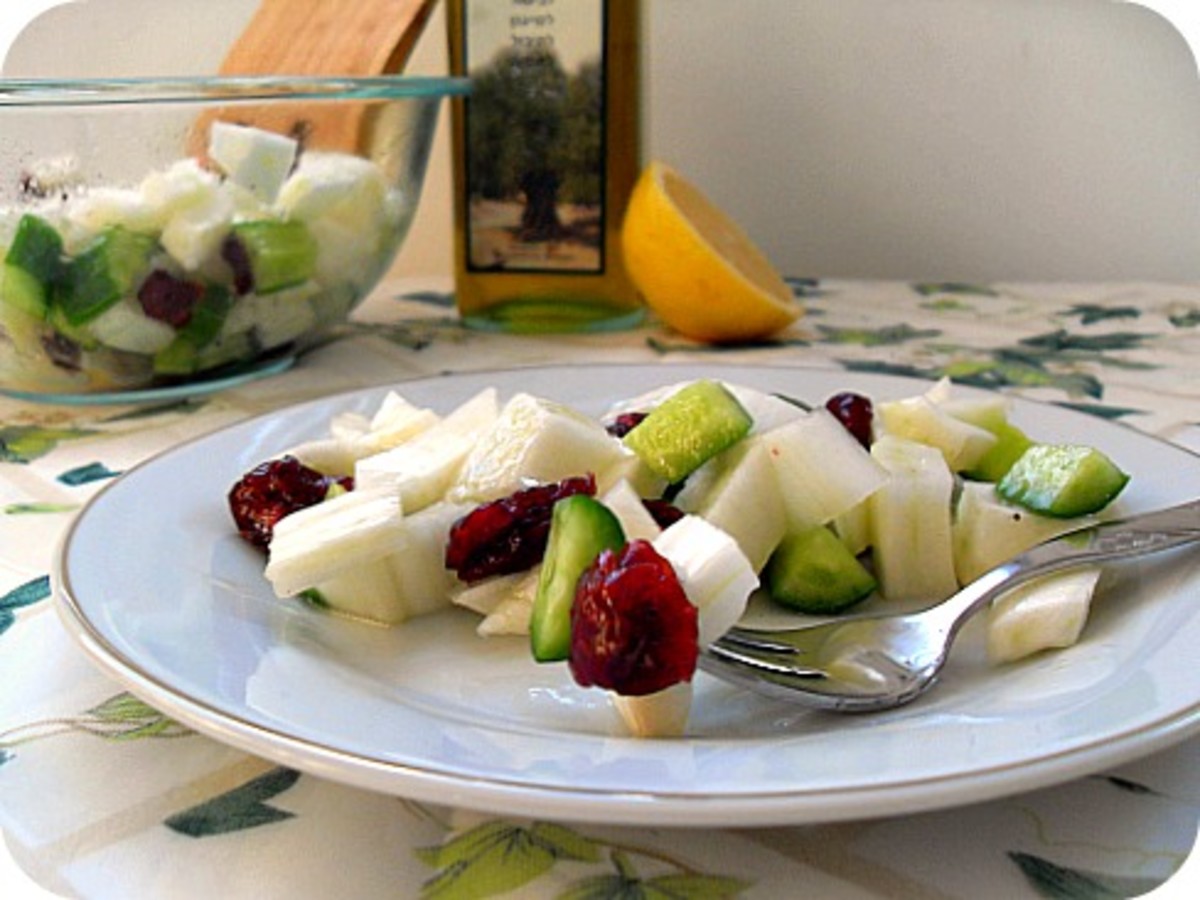 Fennel craisin salad Jamie Geller