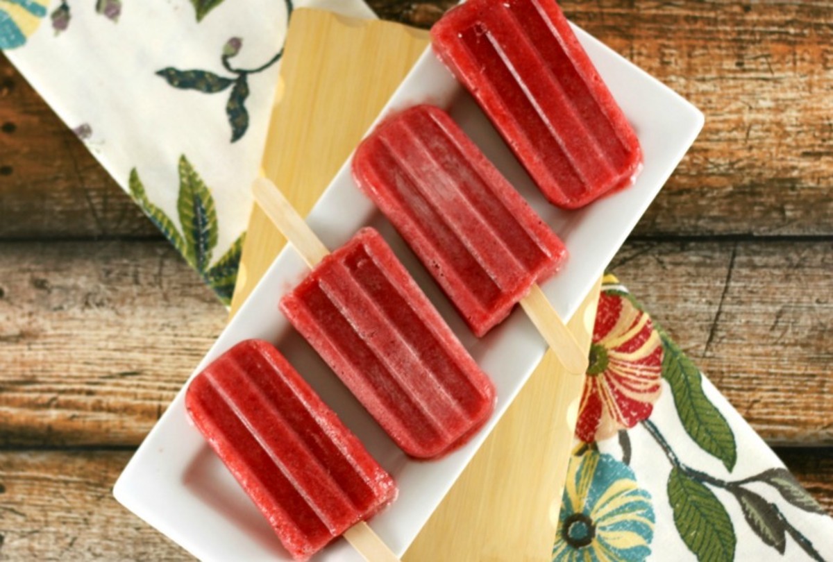 Strawberry Banana Ice Pops Jamie Geller