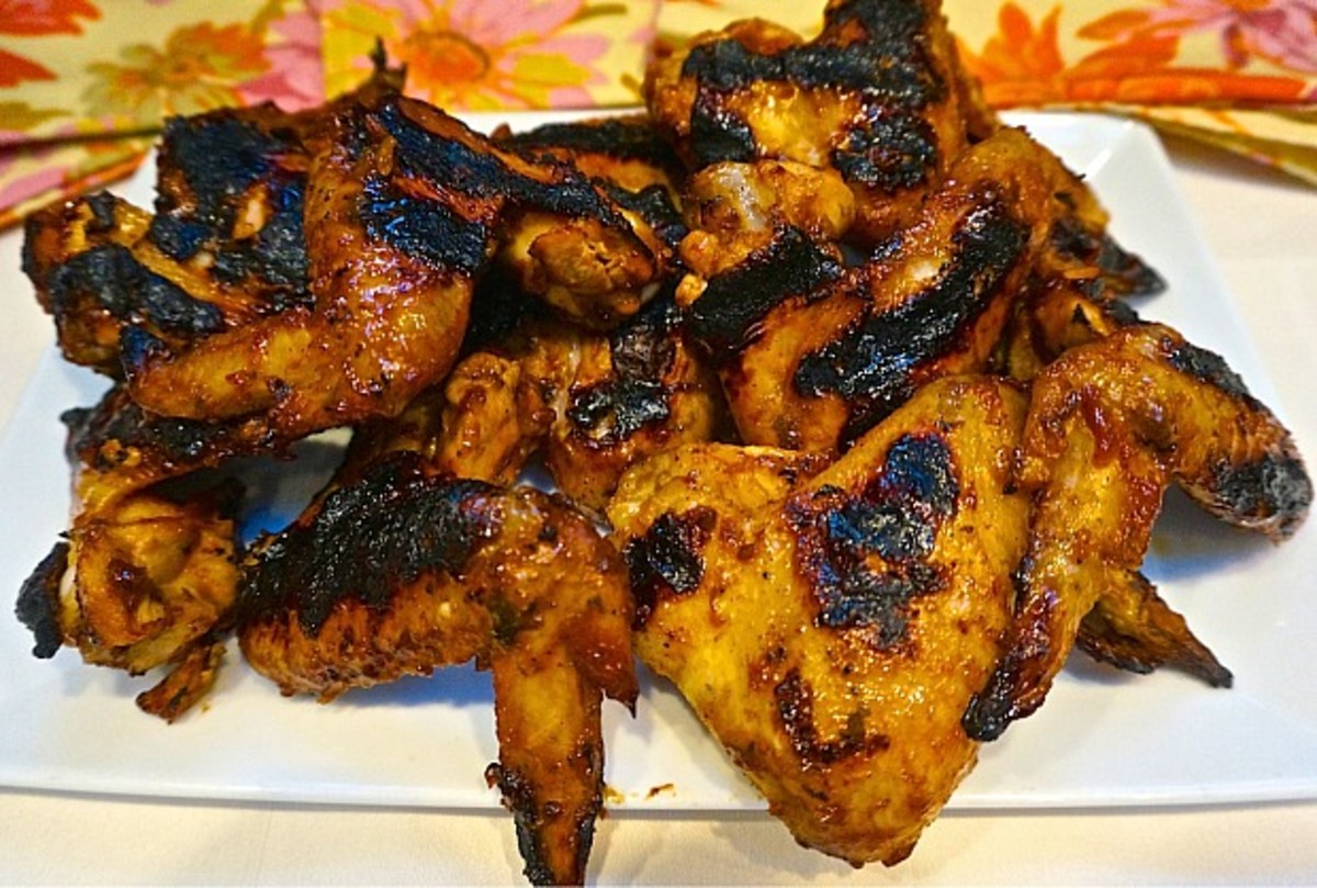 Grilled Chicken Wings with Molasses Barbecue Sauce Jamie Geller