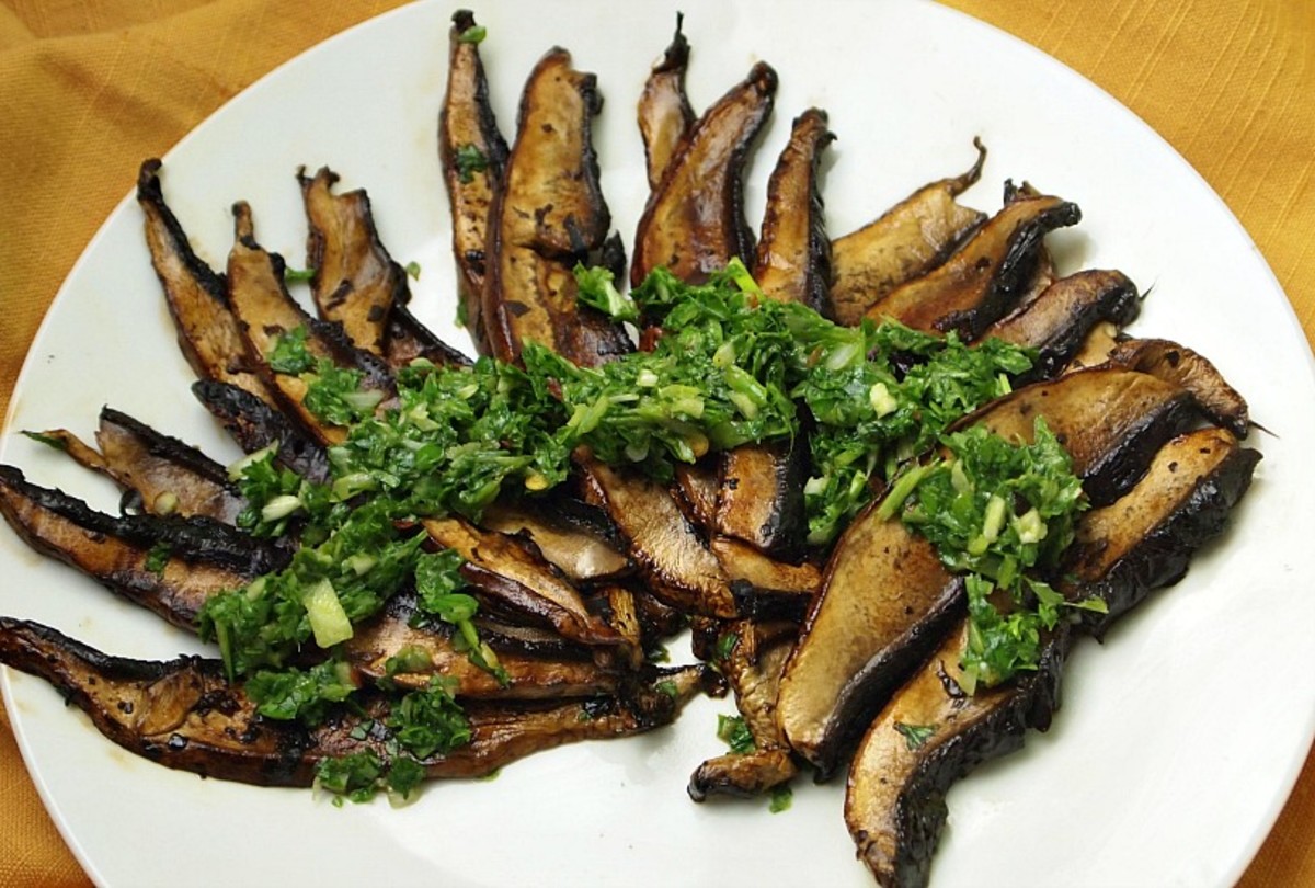 Portobello Carpaccio with Chimichurri Jamie Geller