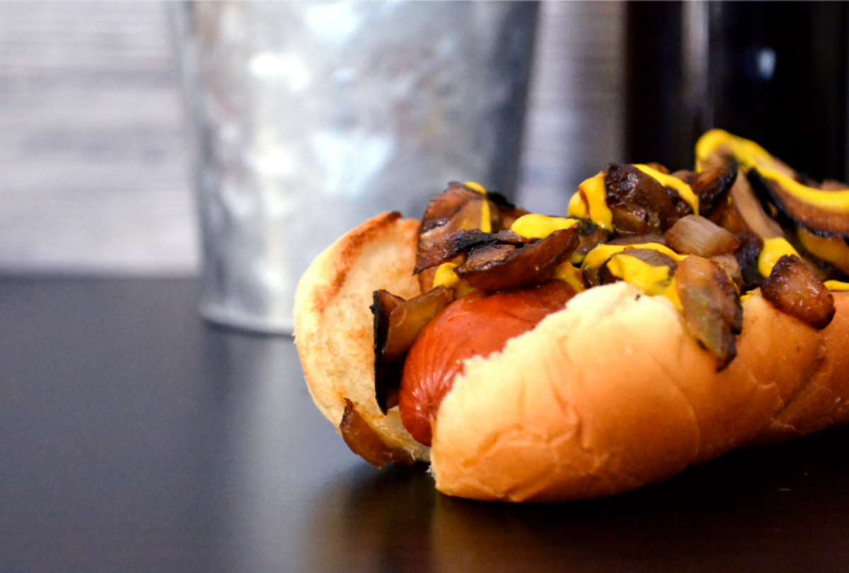 Sautéed Mushroom and Onion Dog Jamie Geller