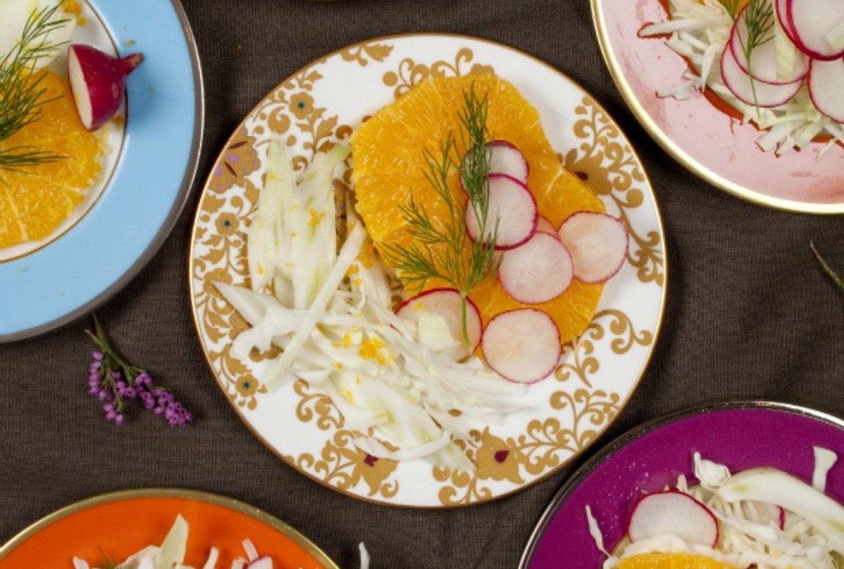 Cabbage, Fennel, Radish & Orange Salad Jamie Geller