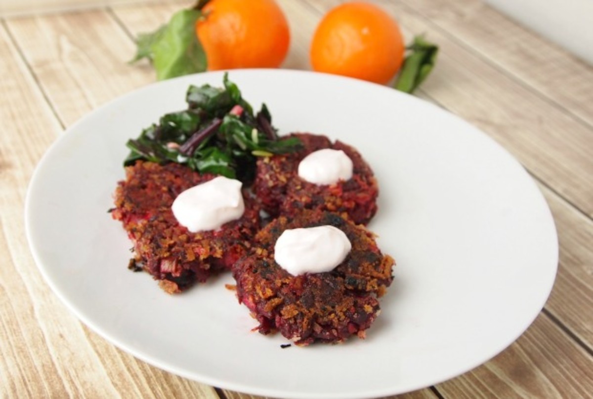 Beet Fritters Jamie Geller