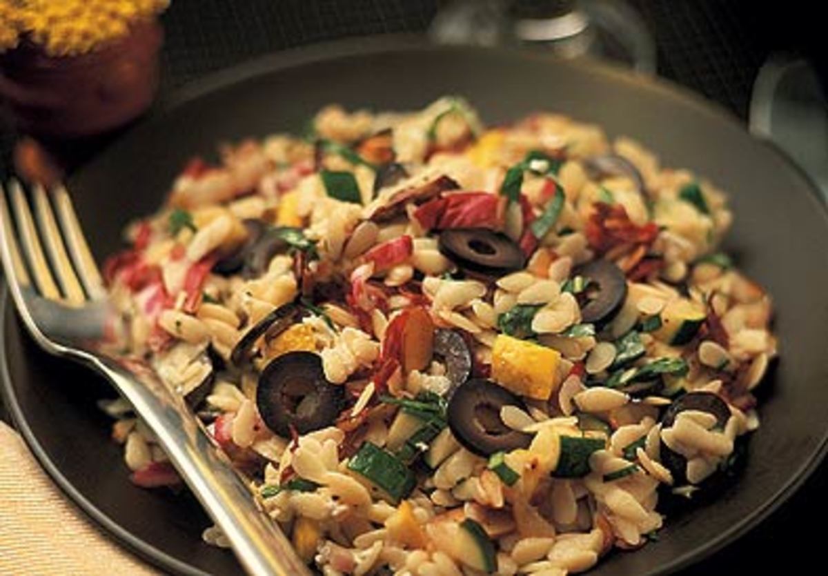 Grilled Orzo Salad Jamie Geller