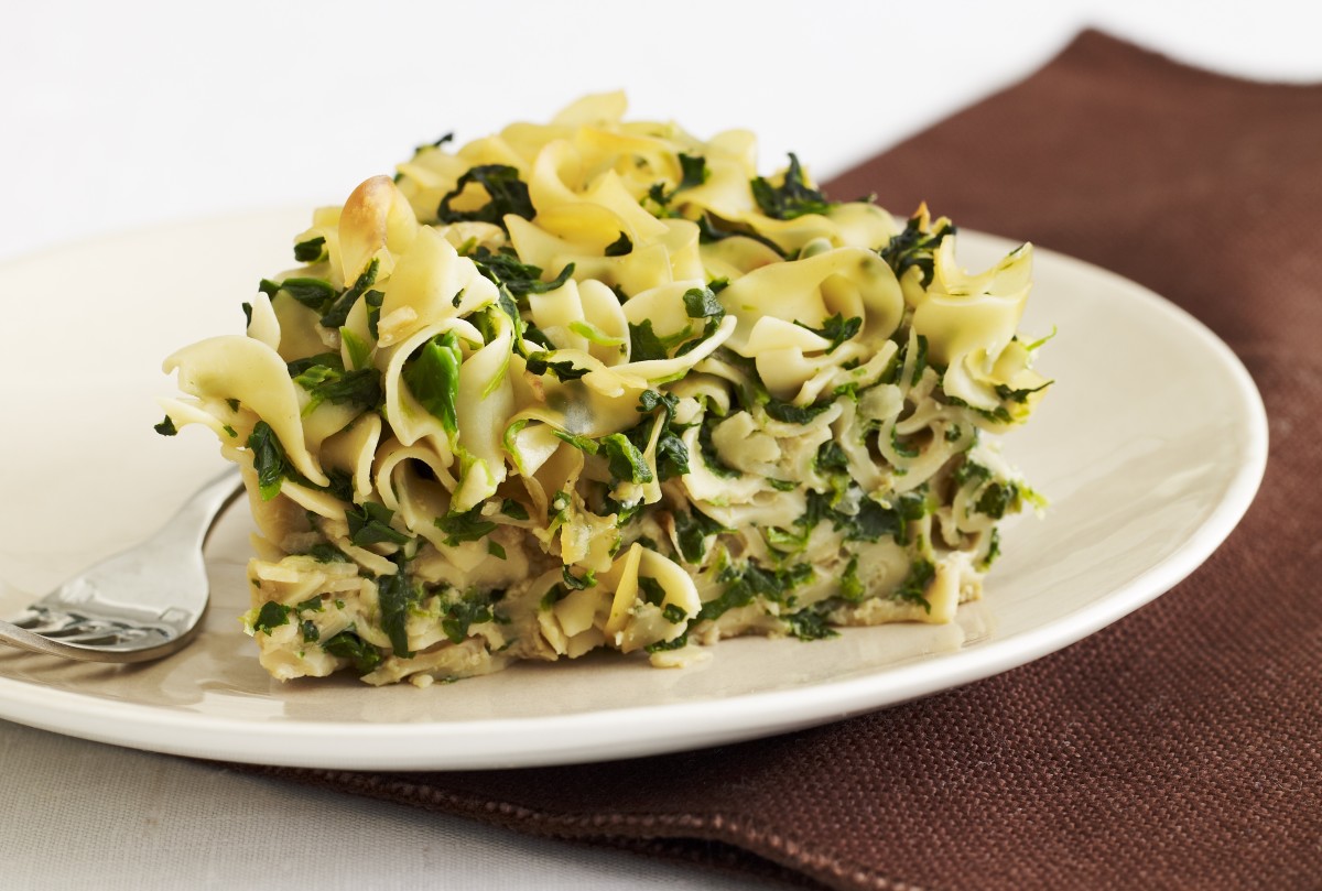 Spinach Kugel Recipe Savory Noodle Kugel Jamie Geller