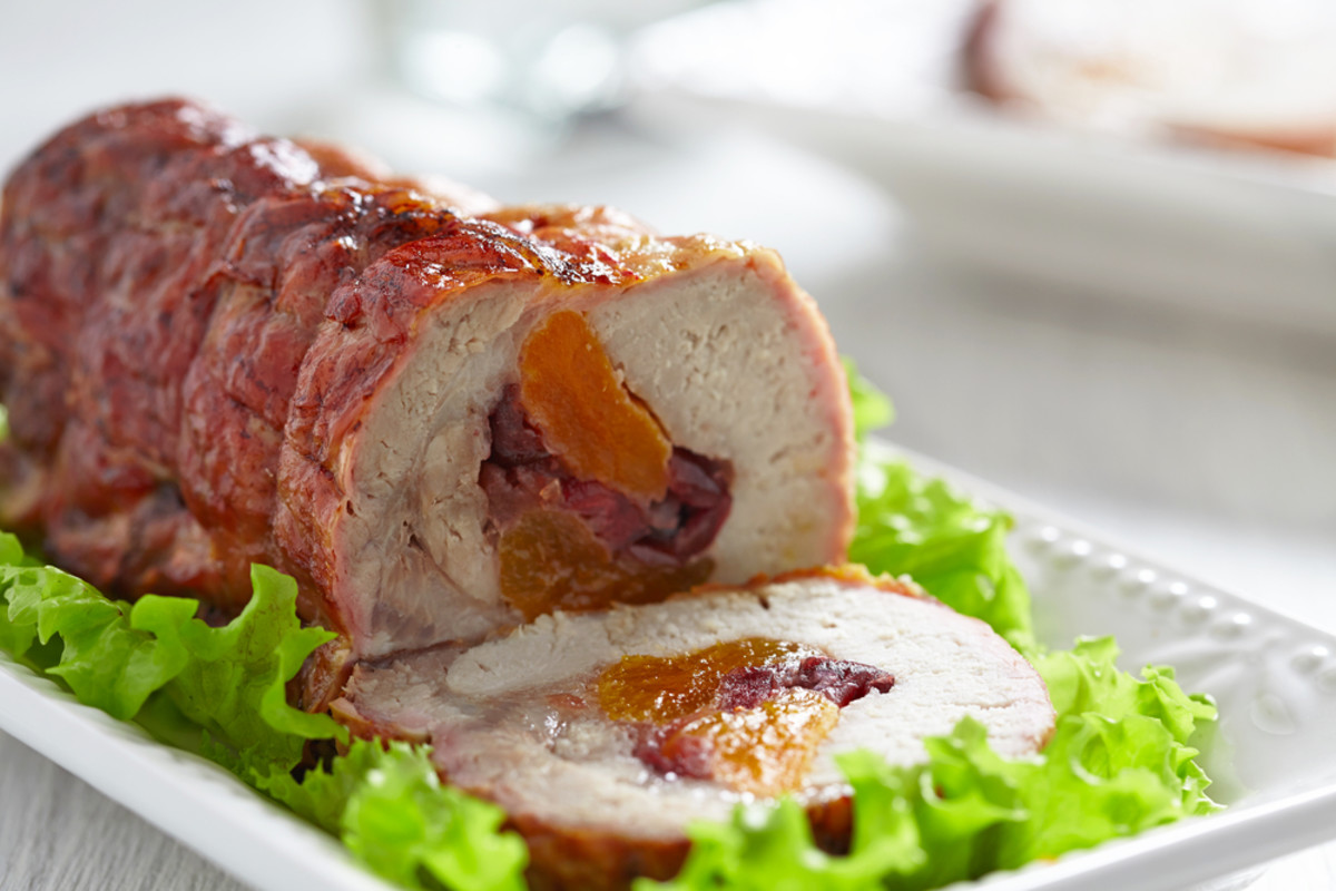 Pastrami Stuffed Turkey Breast With Pineapple Glaze Jamie Geller