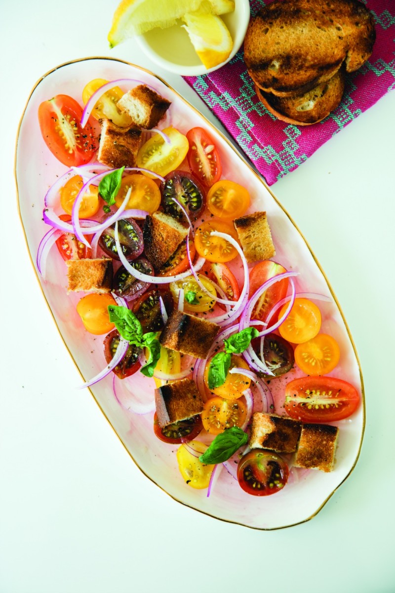 Grilled Bread Salad Jamie Geller