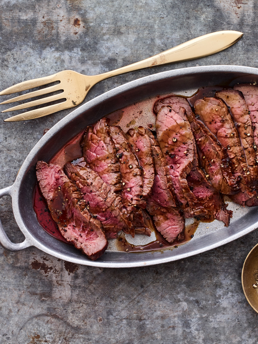 Bourbon Sage London Broil Jamie Geller