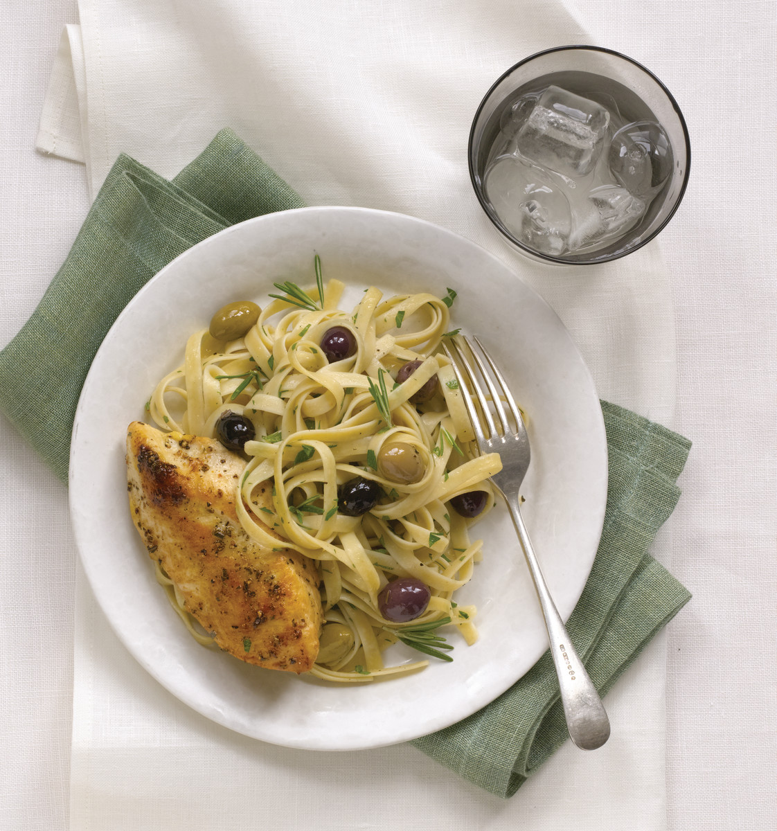 Pasta with Chicken and Olives Jamie Geller