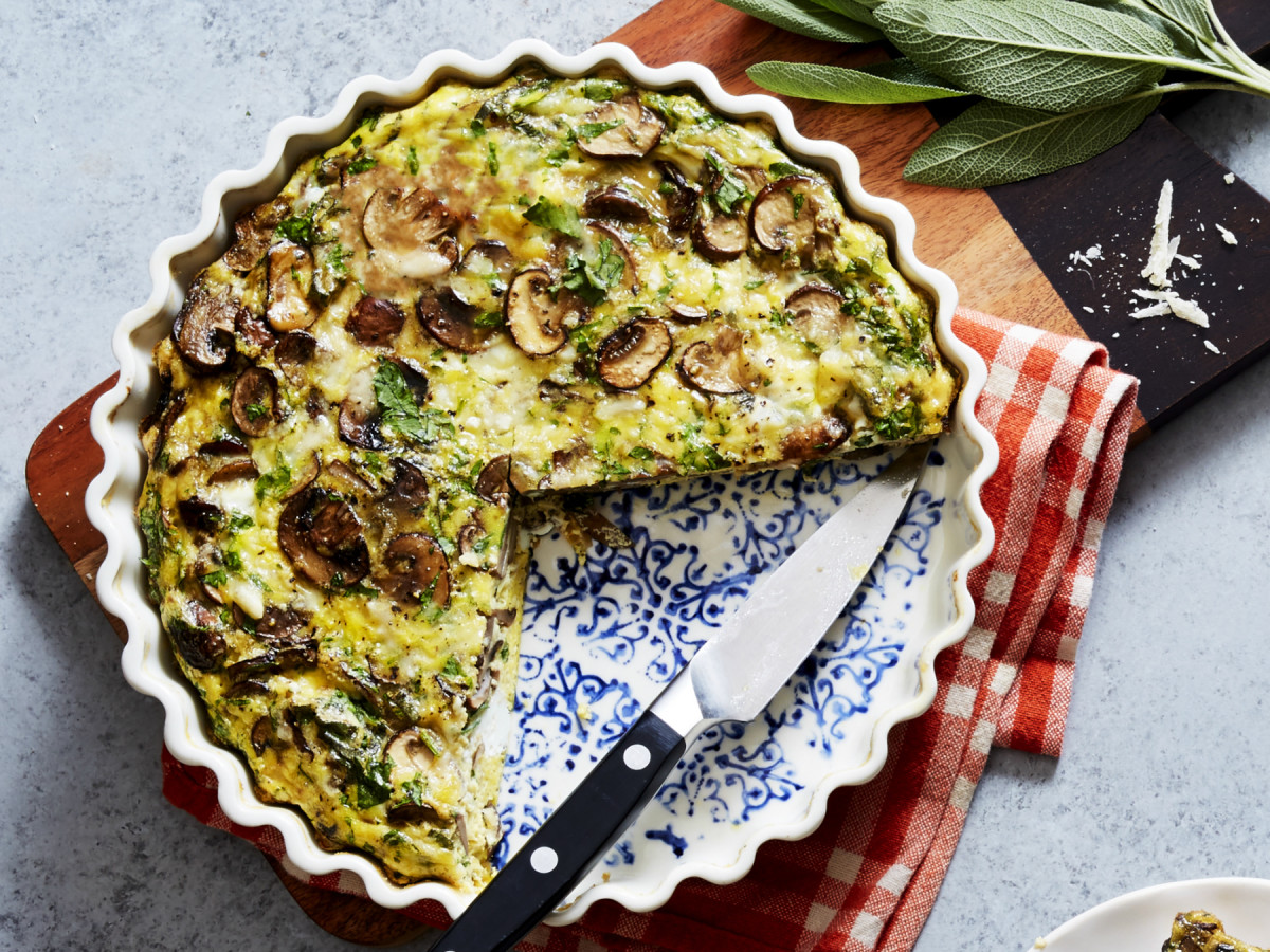 Mushroom Sage Frittata Jamie Geller