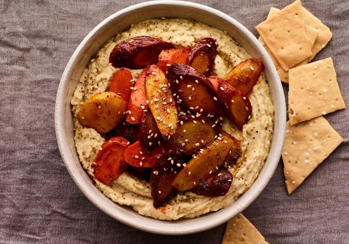 Colorful Harissa Carrots Jamie Geller