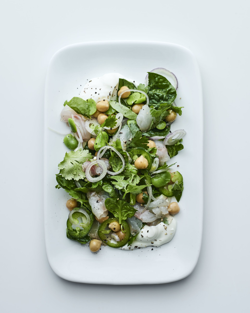 Israeli Sea Bass Salad Jamie Geller