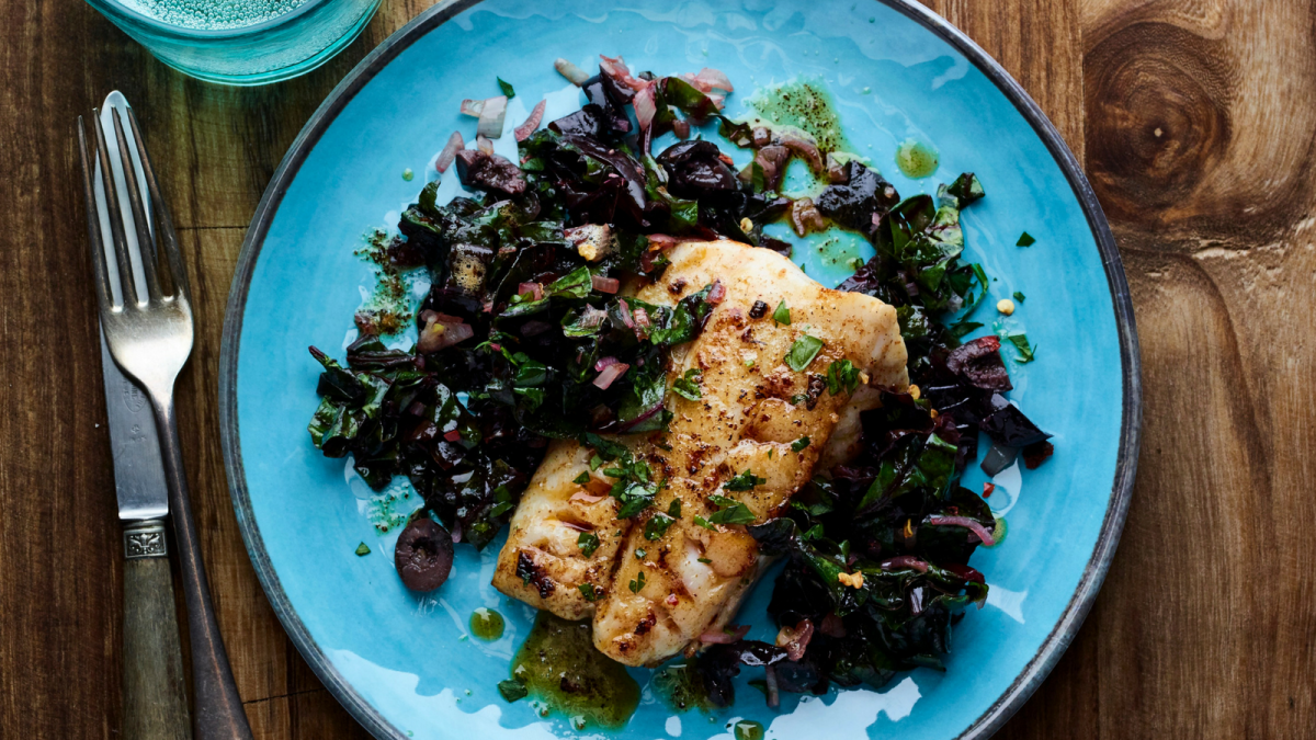 Pan Basted Halibut with Smoky Brown Butter Jamie Geller
