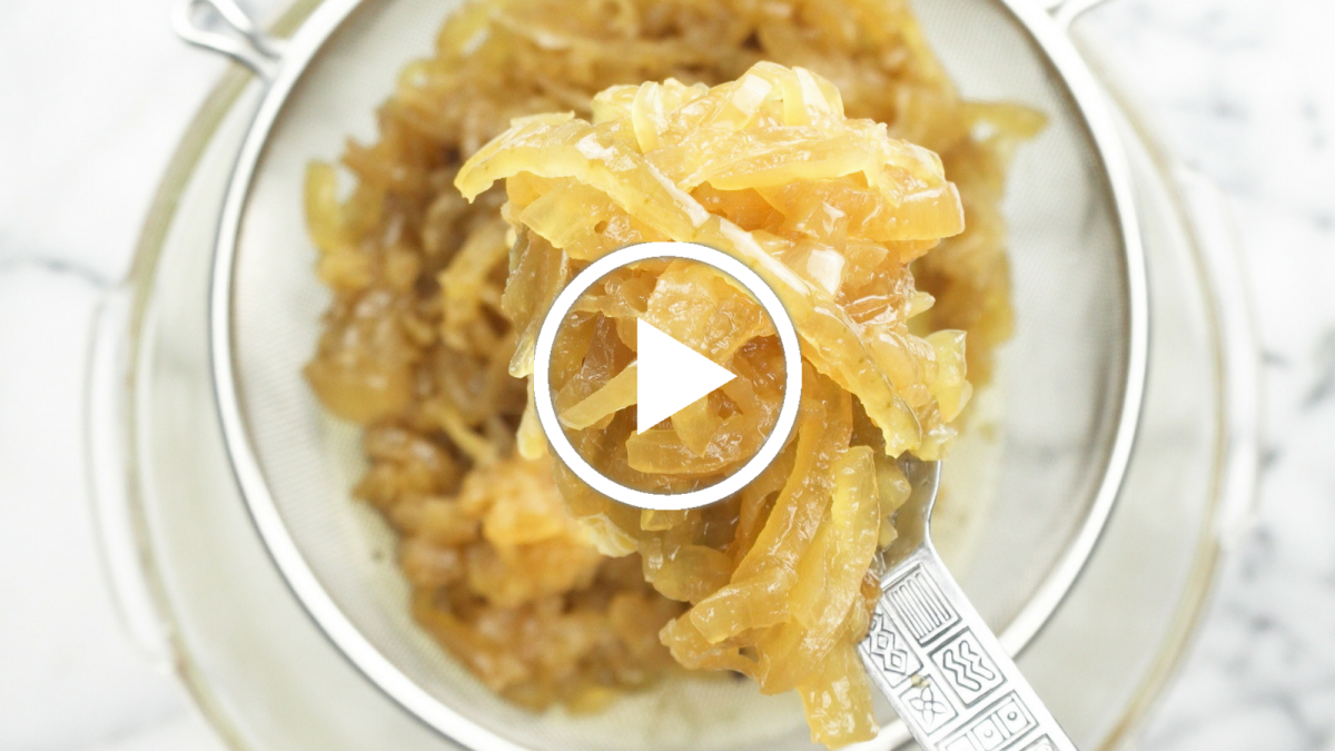 How to Caramelize Onions with a Slow Cooker Jamie Geller